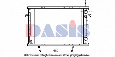 AKS DASIS 390270t -  Радиатор, охлаждение двигателя